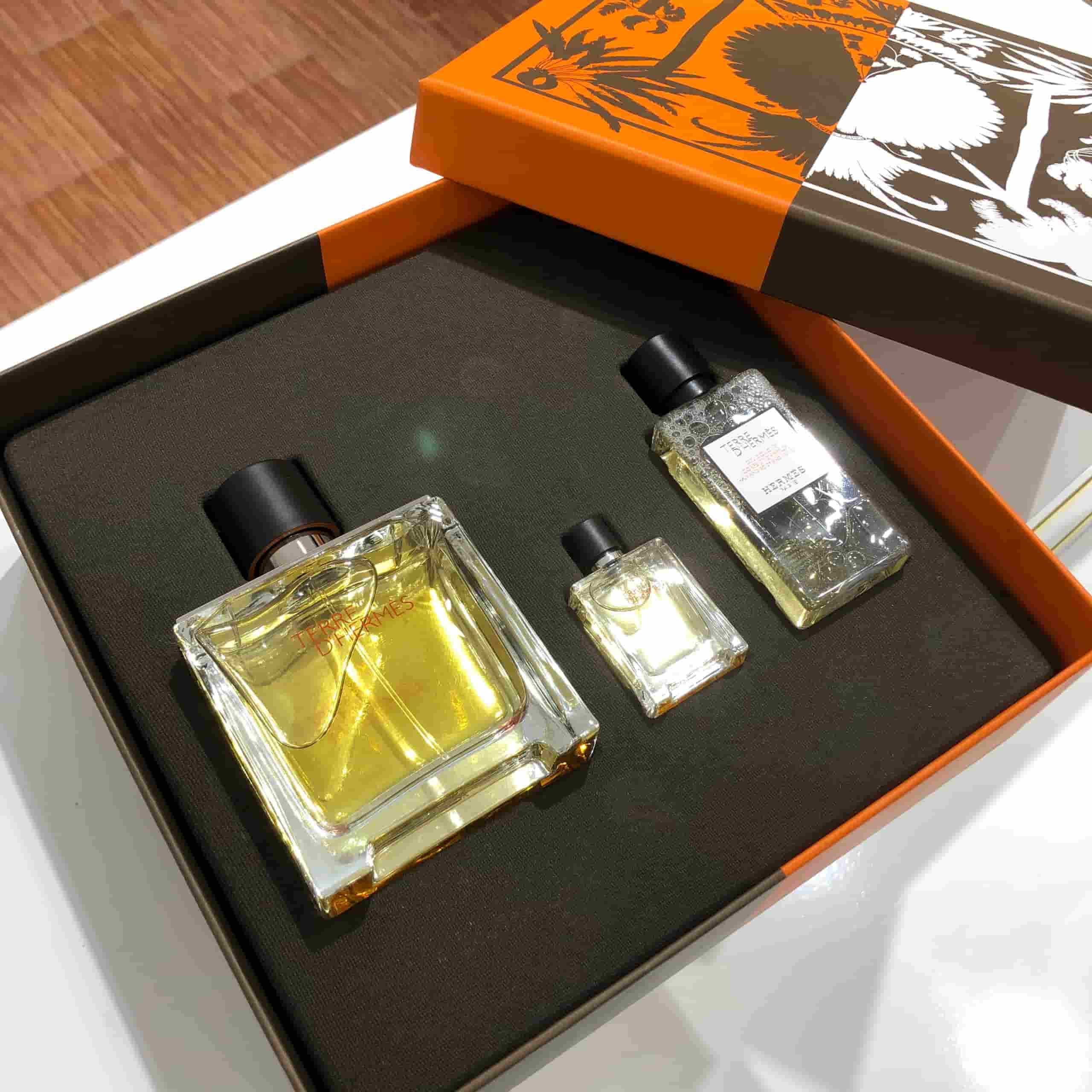 Gift Set Nước Hoa Hermes Terre d'Hermes Pure Perfume 3pcs