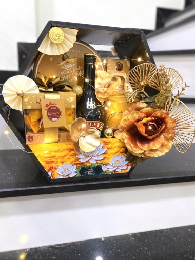 Hộp quà tặng biếu Tết cao cấp mã 53